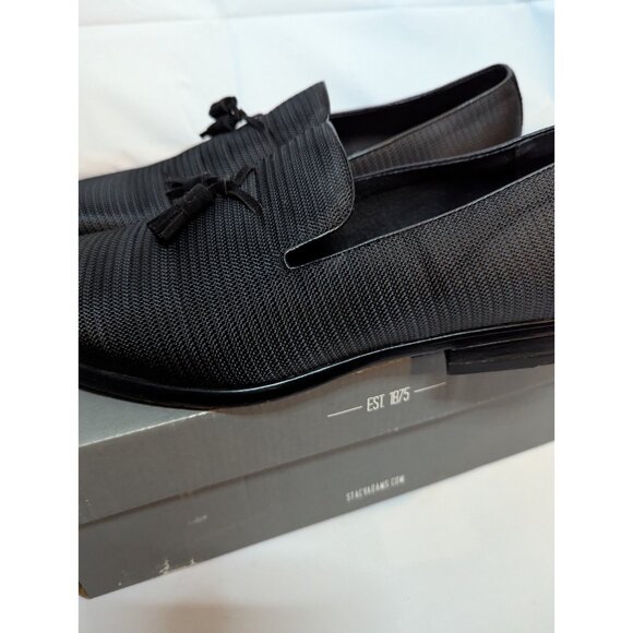 Stacy Adams Men’s Black Slip On Tazewell Loafers Sz 12 M Memory Foam Insoles - Picture 11 of 16